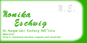 monika eschwig business card